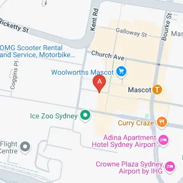 Mascot parking on Jackson Drive near Sydney Airport NSW