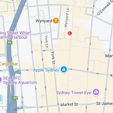 City parking near Kent Sussex York Streets Sydney area