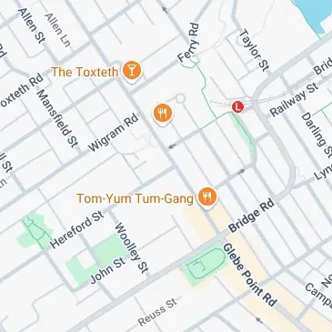 Parking available in Glebe near Glebe Point Road corner