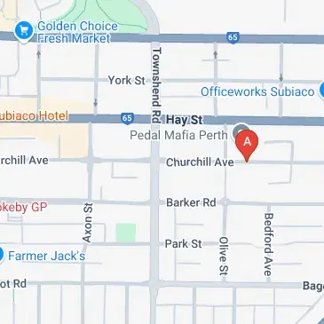 Subiaco parking on Churchill Avenue near Reg Middleton