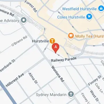 Secured Hurstville parking space a short walk to the station