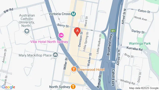 Find organised parking on Denison St North Sydney NSW