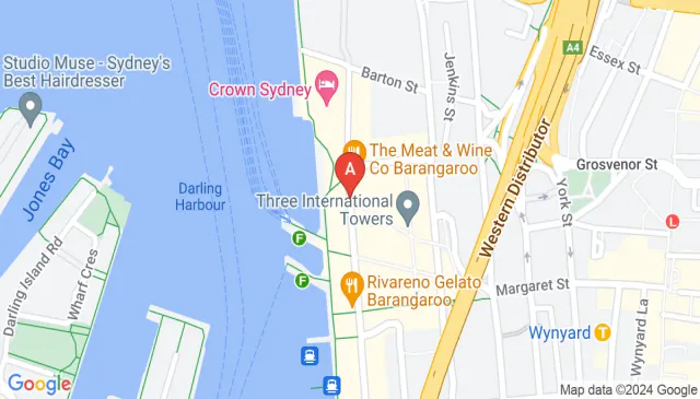 One parking space for rent on a Barangaroo street NSW