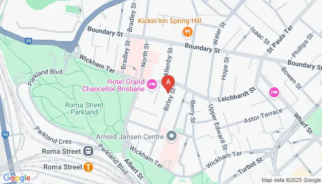 Downing Street Spring Hill QLD parking centre location