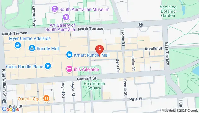 Organised parking available on Rundle Street Adelaide SA