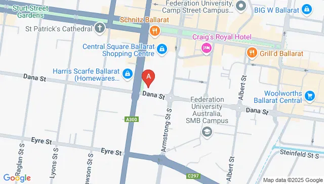 Ballarat Central VIC parking on Dana Street is now available