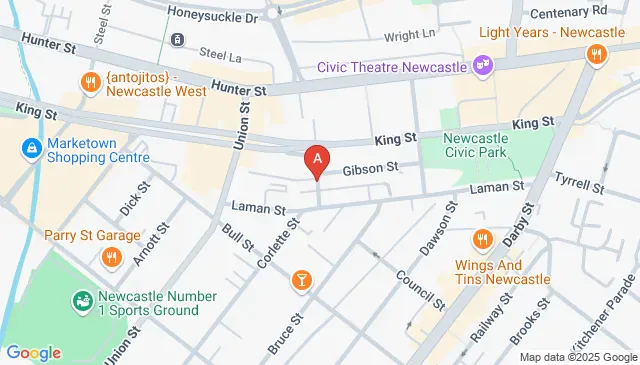 Find parking on Gibson St Newcastle NSW Australia today