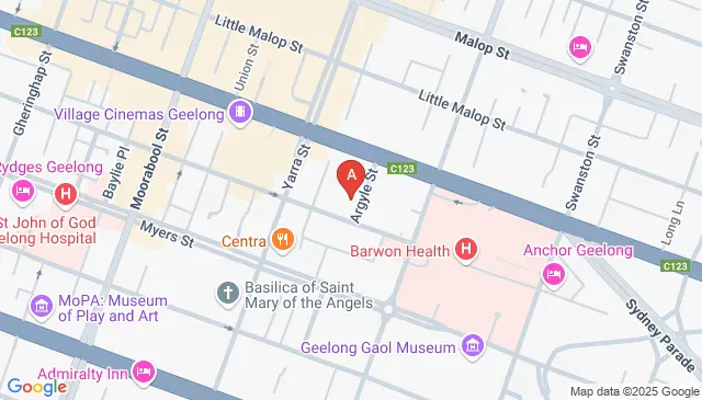 Organise your parking at 7 Argyle St Geelong VIC today