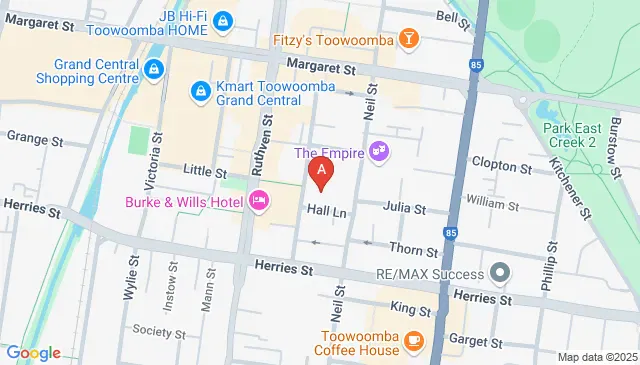 Neil Street Toowoomba City parking in Queensland Australia