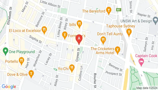 Car bay for long term rent on a Surry Hills street NSW