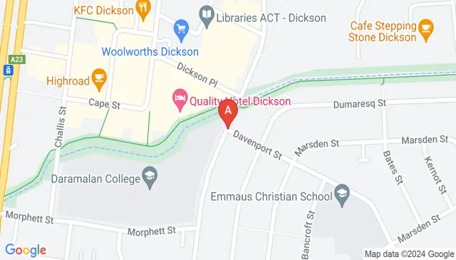 Car park available on this Dickson ACT street close to shops Car park available on this Dickson ACT street close to shops