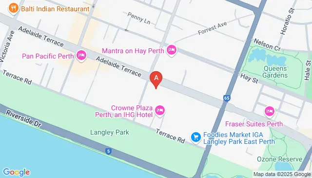 Carspace available on Adelaide Terrace in Perth today Carspace available on Adelaide Terrace in Perth today