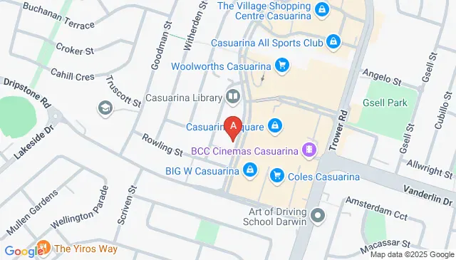 Organised parking at Casuarina Family Centre NT Australia Organised parking at Casuarina Family Centre NT Australia