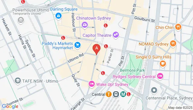 Parking near Darling Square in Haymarket is available