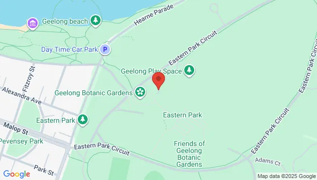 Geelong Botanic Gardens parking near the corner in VIC