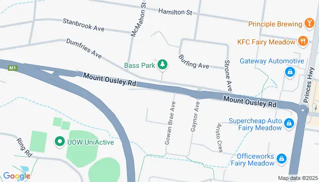 Mount Ousley Rd Keiraville NSW parking near Wollongong area