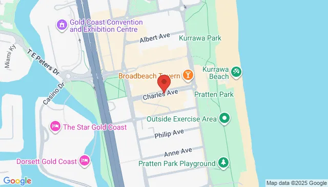 Parking available on Charles Avenue Broadbeach QLD centre