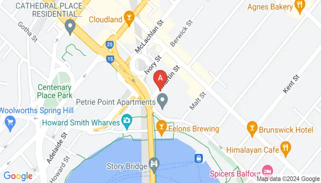 Martin Street parking near Fortitude Valley New Farm