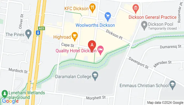 Cape Street Dickson parking space is ready for you