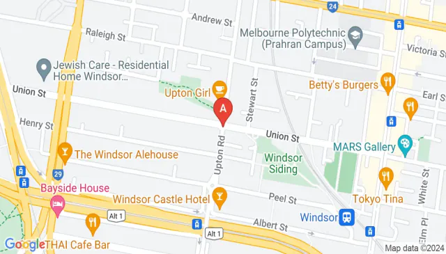 Accessible drive in parking space near Prahran train station