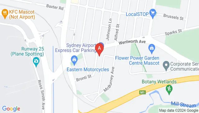 Airport Express parking on Merchant Street near Sydney