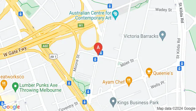 Melbourne Arts Centre parking on Sturt Street Southbank