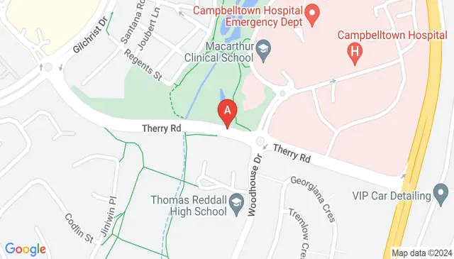 Campbelltown Hospital parking Therry Rd car park space