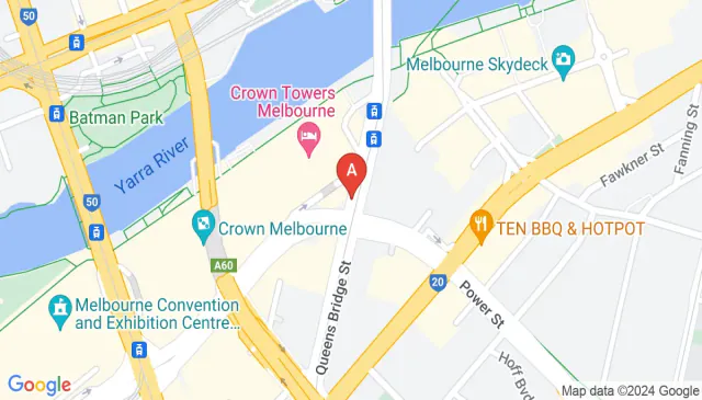 Queensbridge car park spaces opposite Crown Casino area Queensbridge car park spaces opposite Crown Casino area