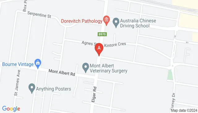 Organised car parking available on Elgar Road VIC here