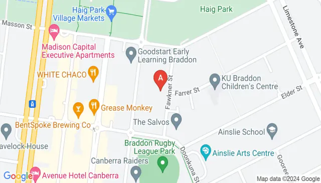 Car space for lease on Fawkner Street Braddon Act here