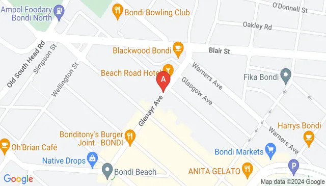 Bondi Beach parking spaces on Glenayr Ave secure building