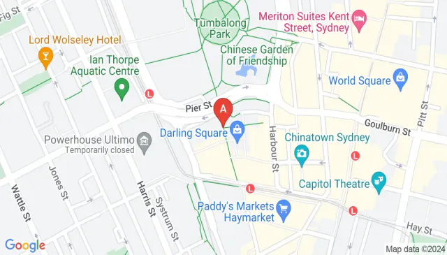 Car space available in Darling Square Sydney city centre