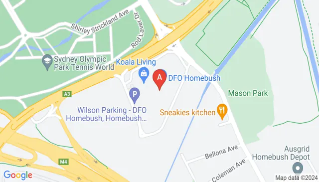 DFO Homebush parking at Underwood Rd is available now