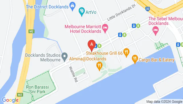 Docklands parking spaces indoor and close to shops