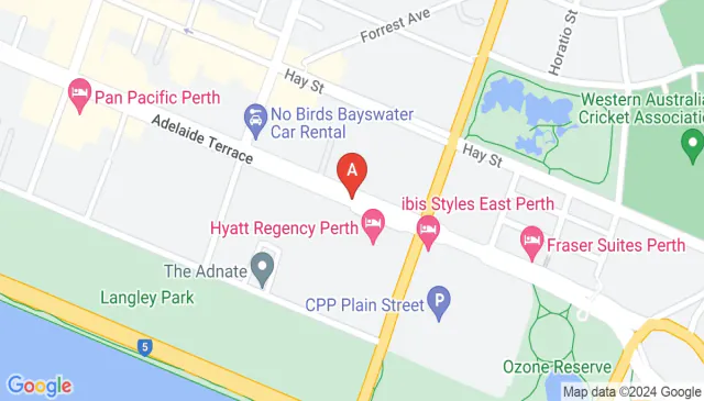 Perth parking Secure gated car bay near Swan River views