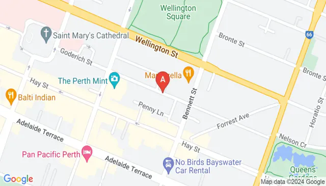 Find parking near the Red Cat stop on Goderich Street Perth