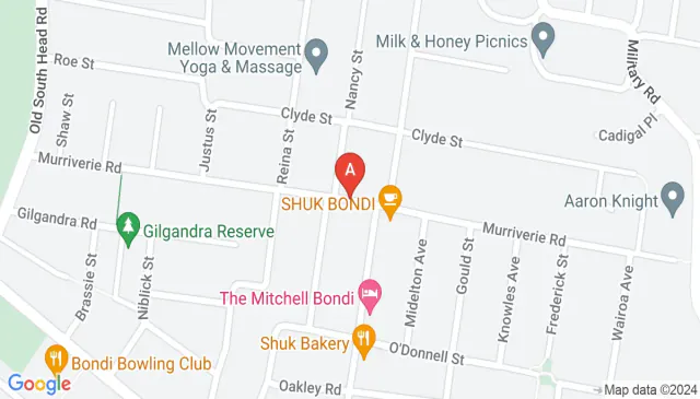 Great North Bondi parking ten minutes walk to the beach