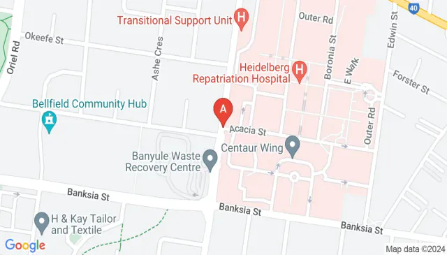 Heidelberg Repatriation Hospital Austin parking available