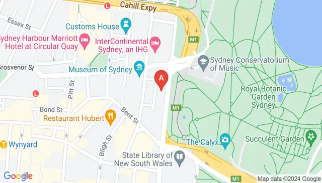 Hudson House Sydney parking on Macquarie Street awaits