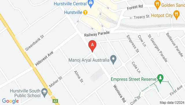 Hurstville city secure parking two minutes from the station