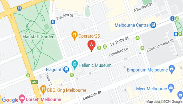 Find indoor parking spaces for rent on La Trobe Street Melbourne