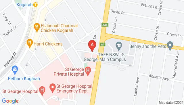 Kogarah safe undercover parking near St George Hospital