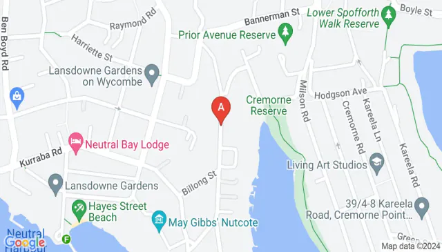 Convenient outdoor parking in Kurraba Point near ferry