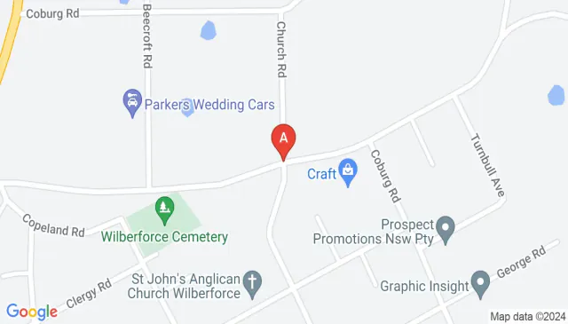 Large storage shed for rent on a street in Wilberforce NSW