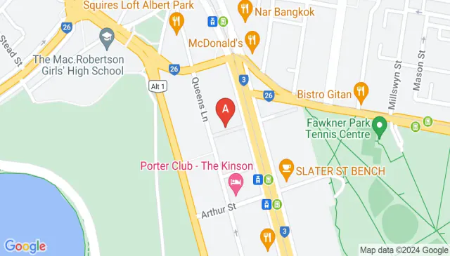 Sheltered car park rental near St Kilda Road Melbourne