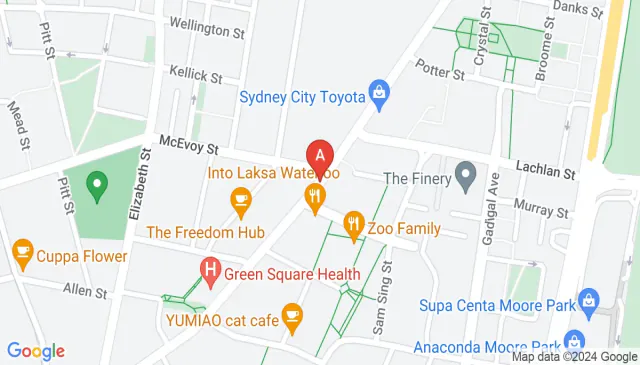 Meriton apartment underground parking in Waterloo NSW