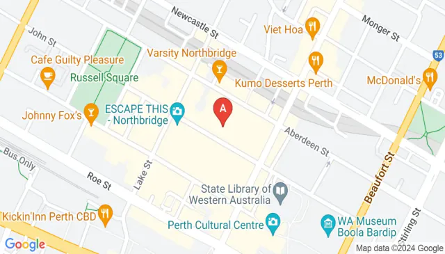 Convenient Northbridge parking on Francis Street here