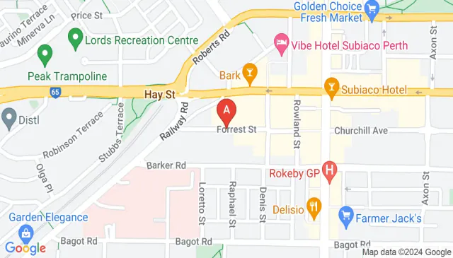 Subiaco parking bay near Churchill Avenue if possible