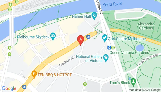 Affordable parking on City Road in Southbank Victoria area