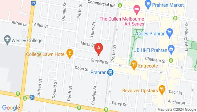 Parking spaces Prahran corner High St a very busy spot